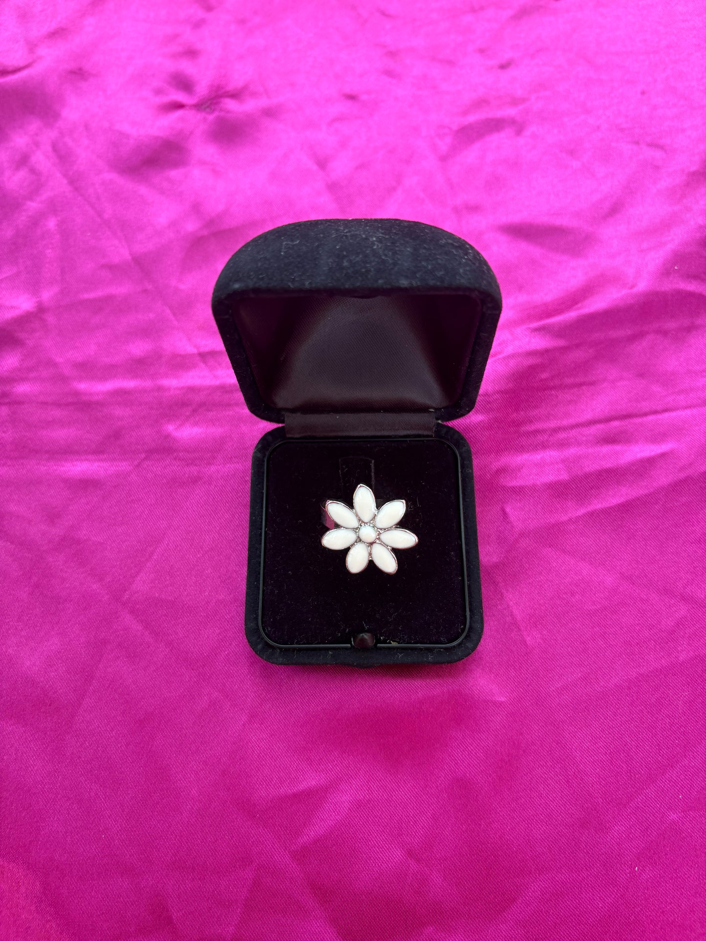 White Flower Ring