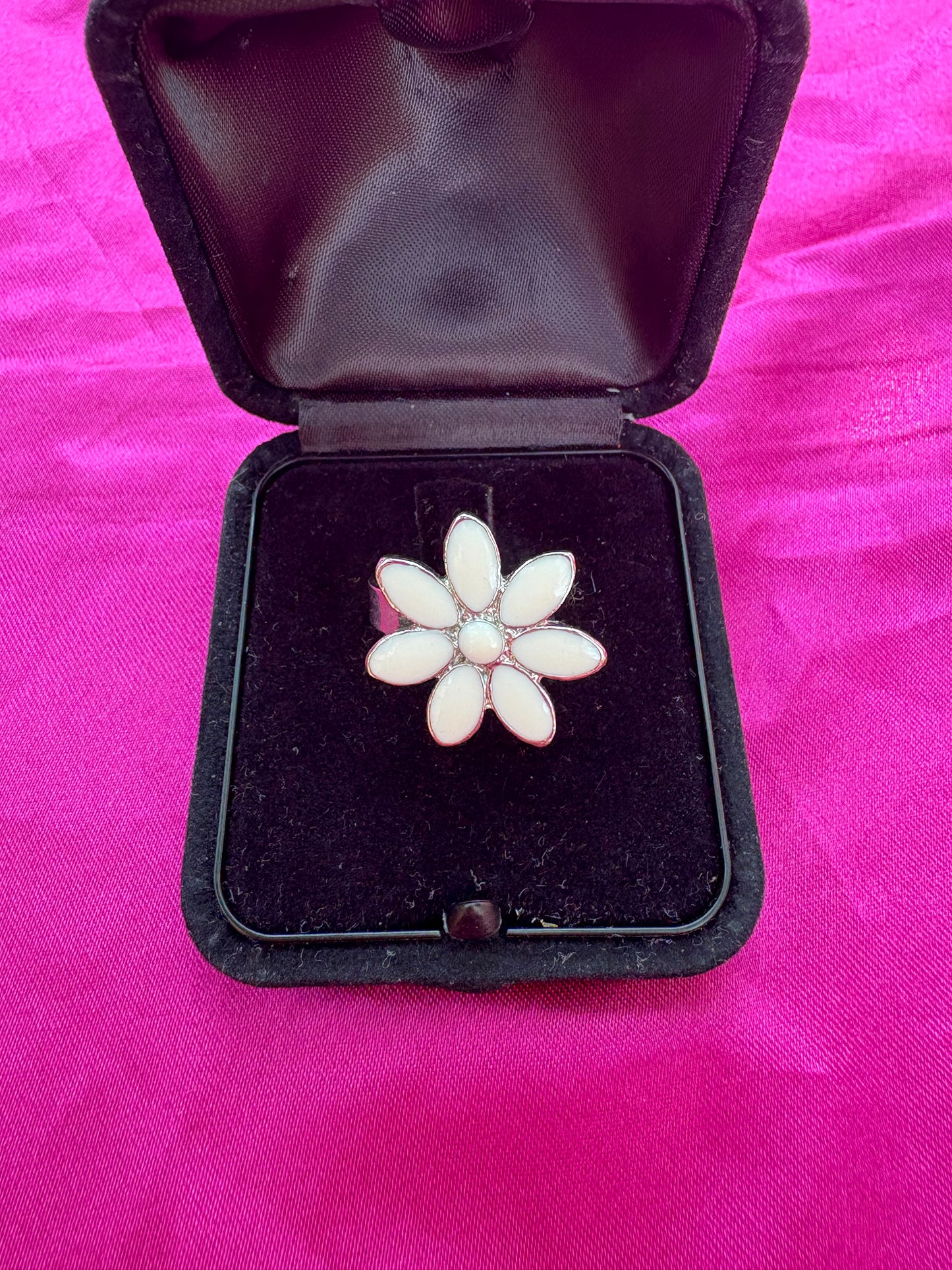 White Flower Ring