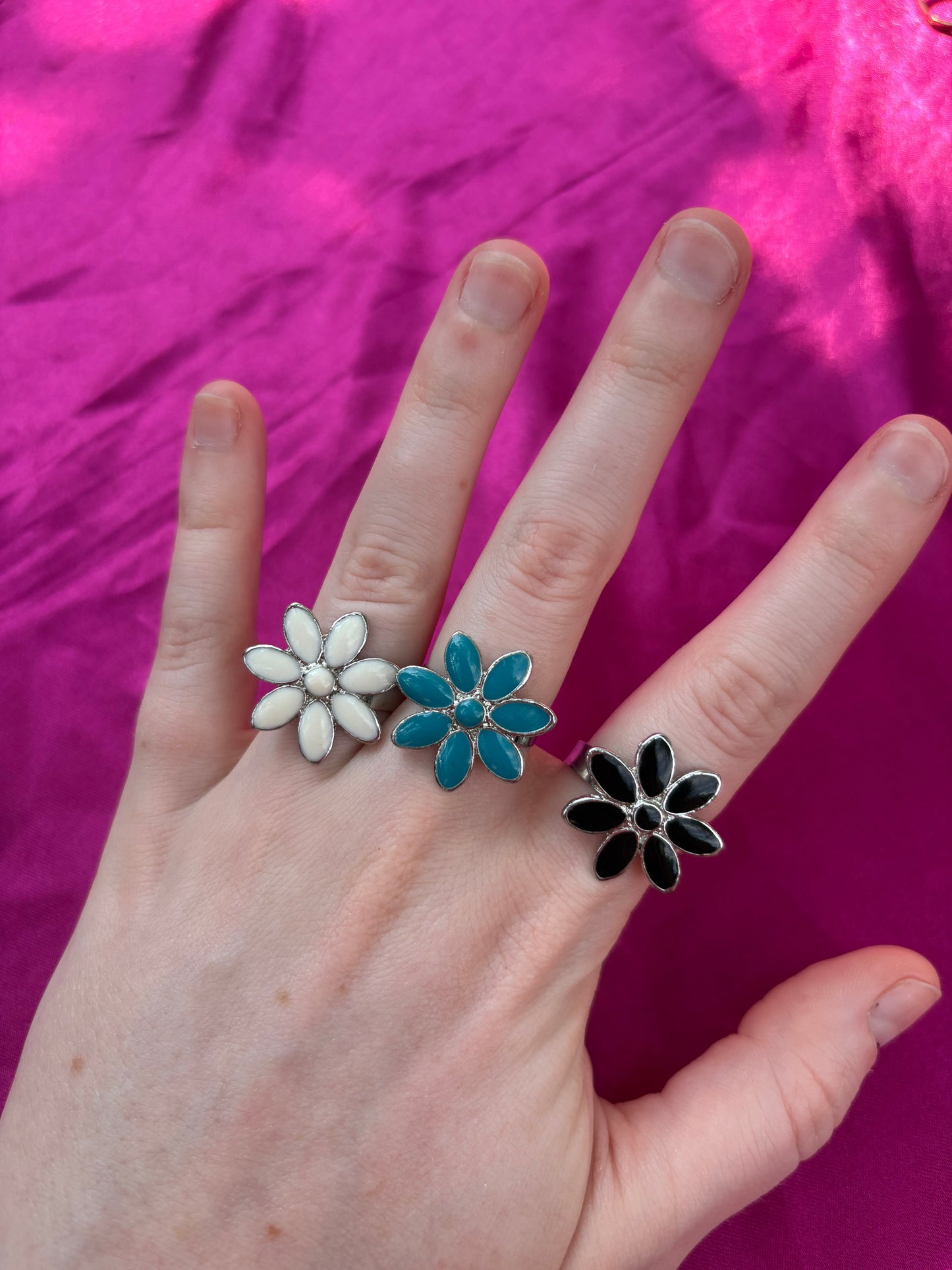 Blue Flower Ring