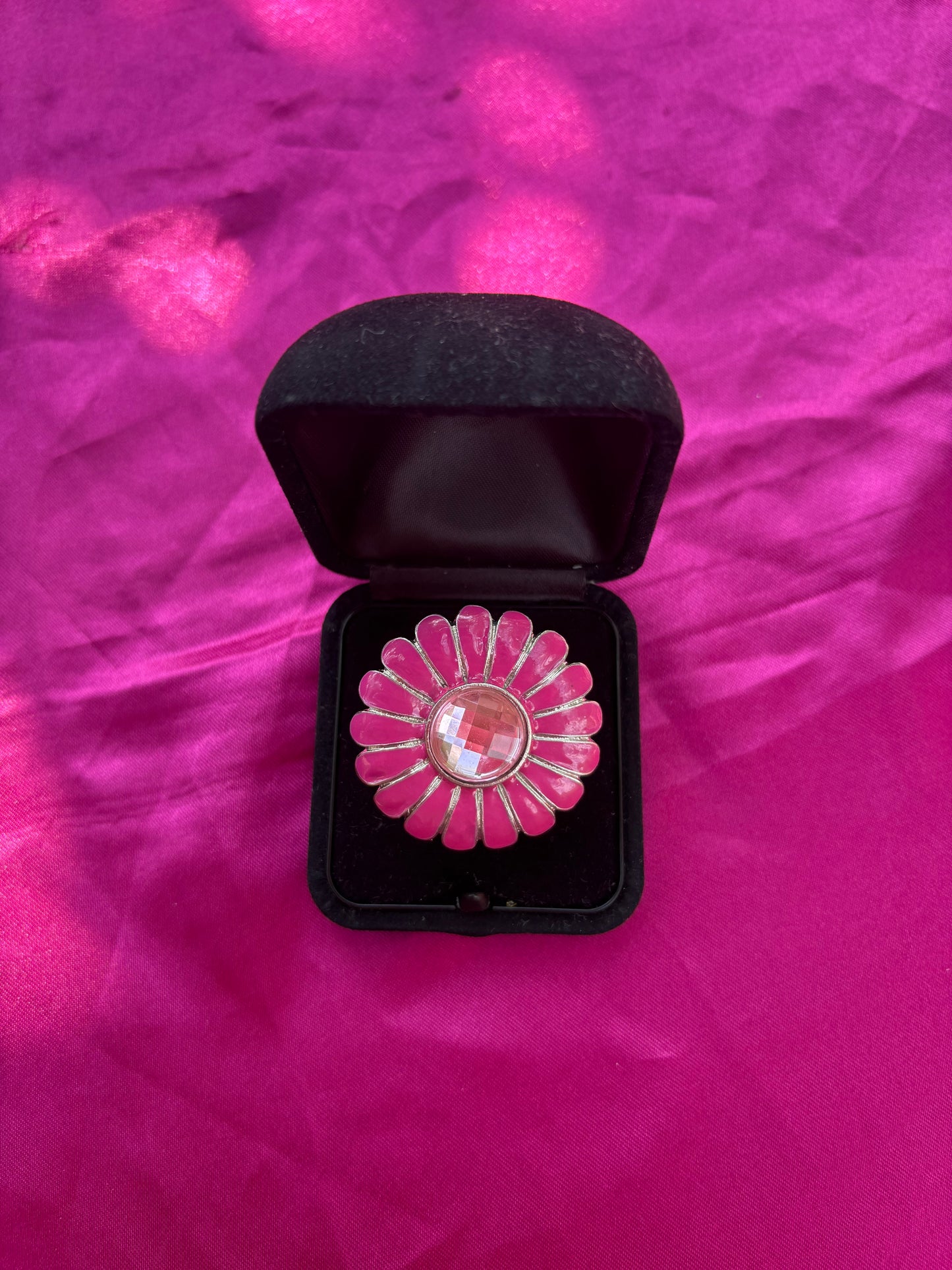 Pink Flower Ring