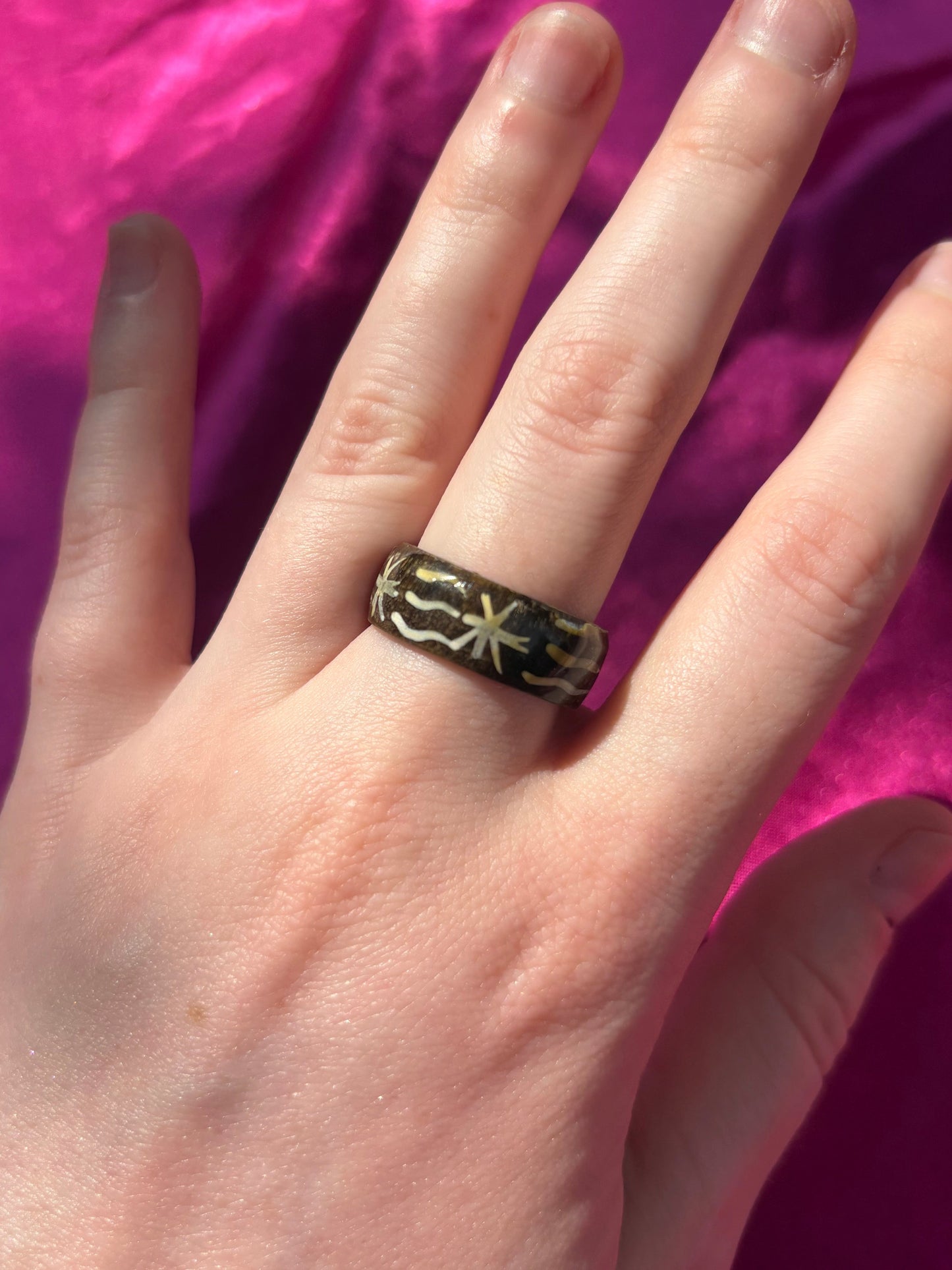 Painted Pattern Ring