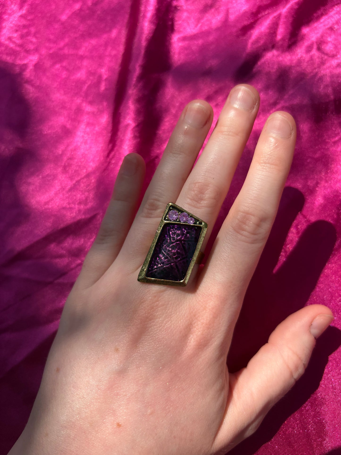 Asymmetrical Purple Ring