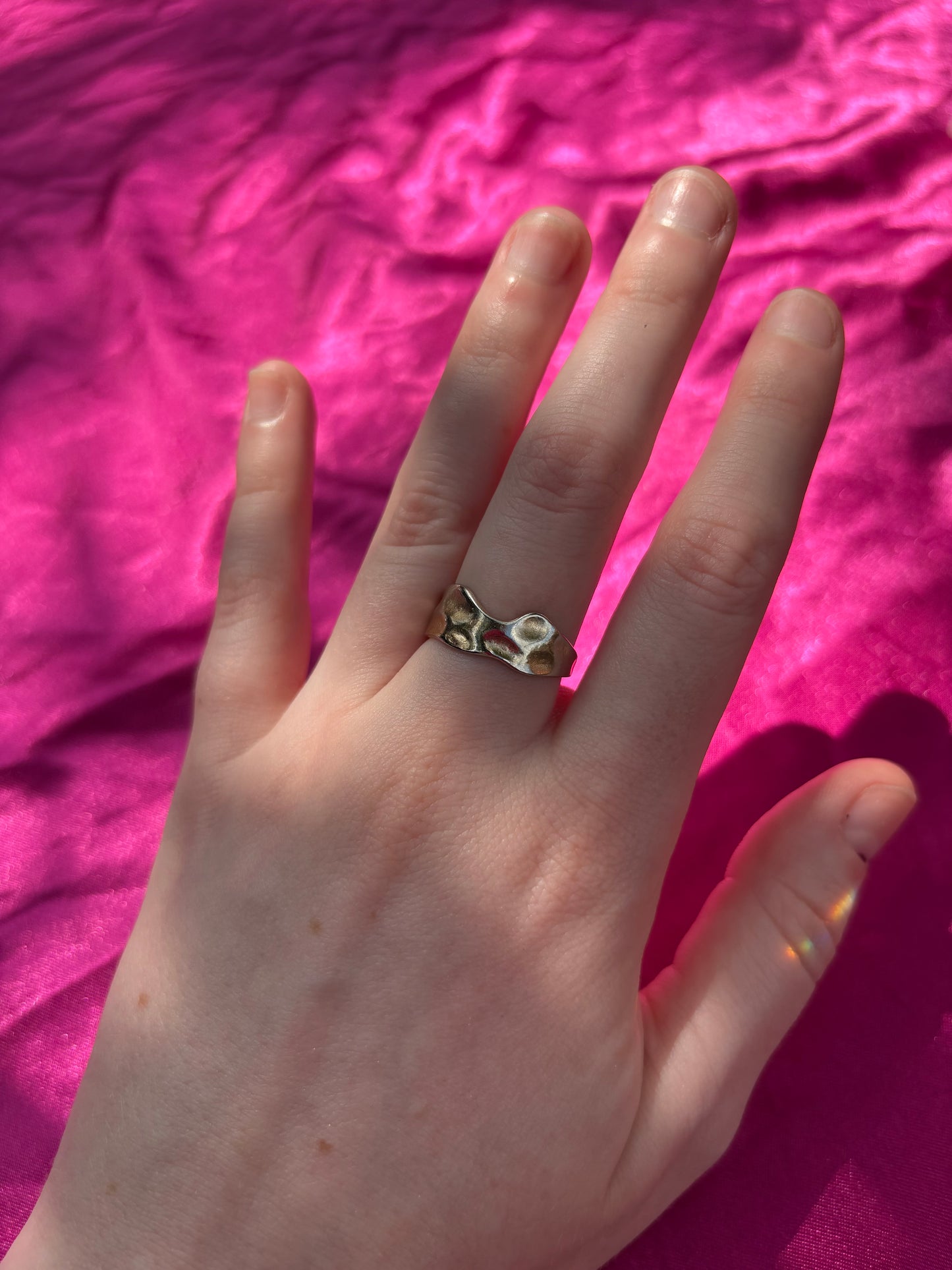 Gold Ripple Ring