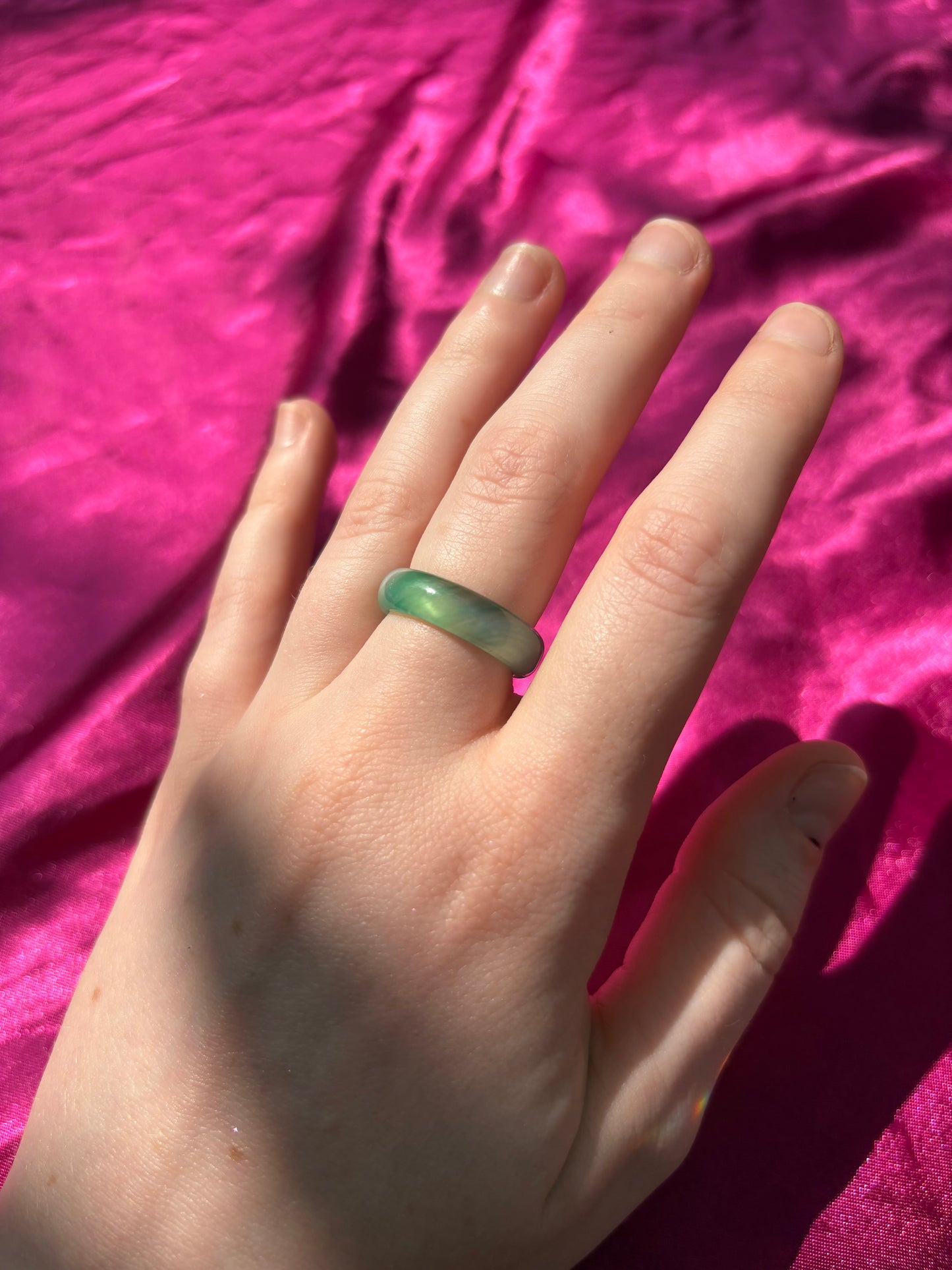 Translucent Teal Ring
