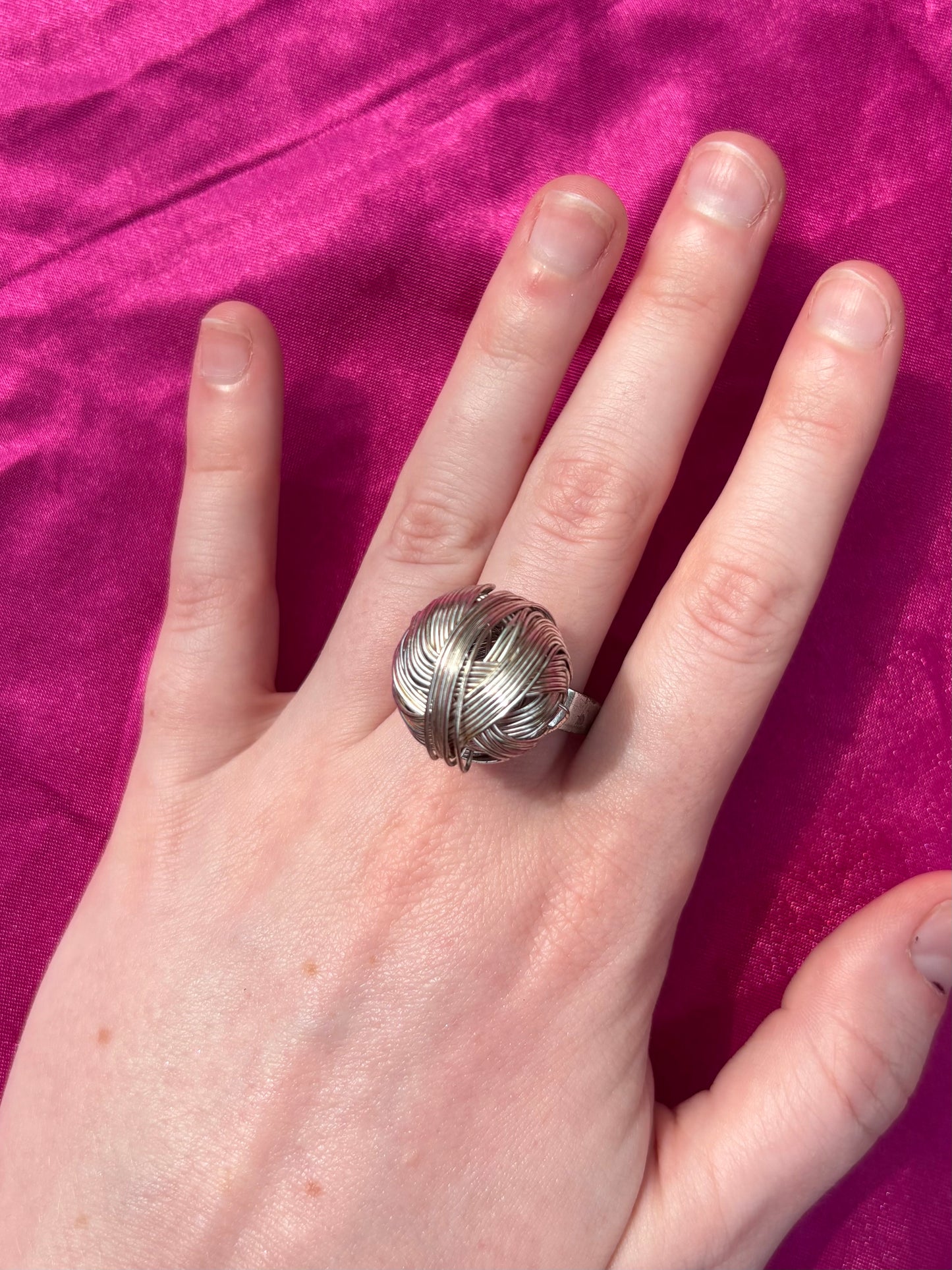Knotted Silver Ring
