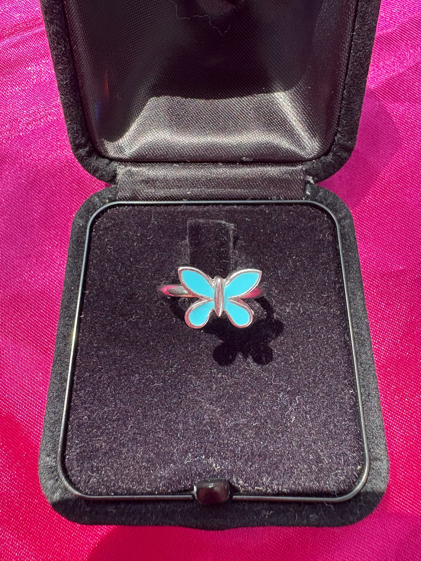 Blue Butterfly Ring