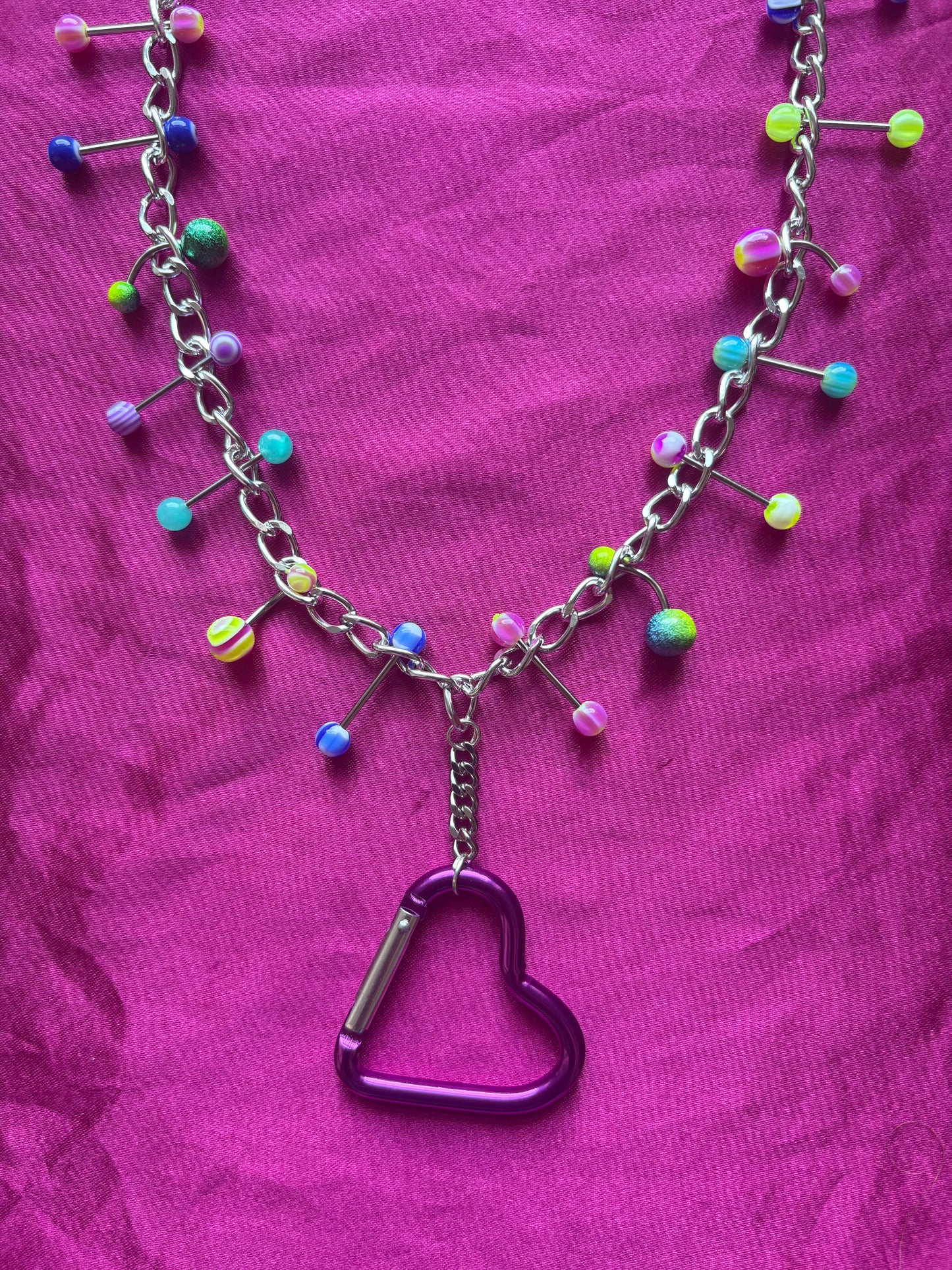 Love Fool Carabiner Piercing Necklace