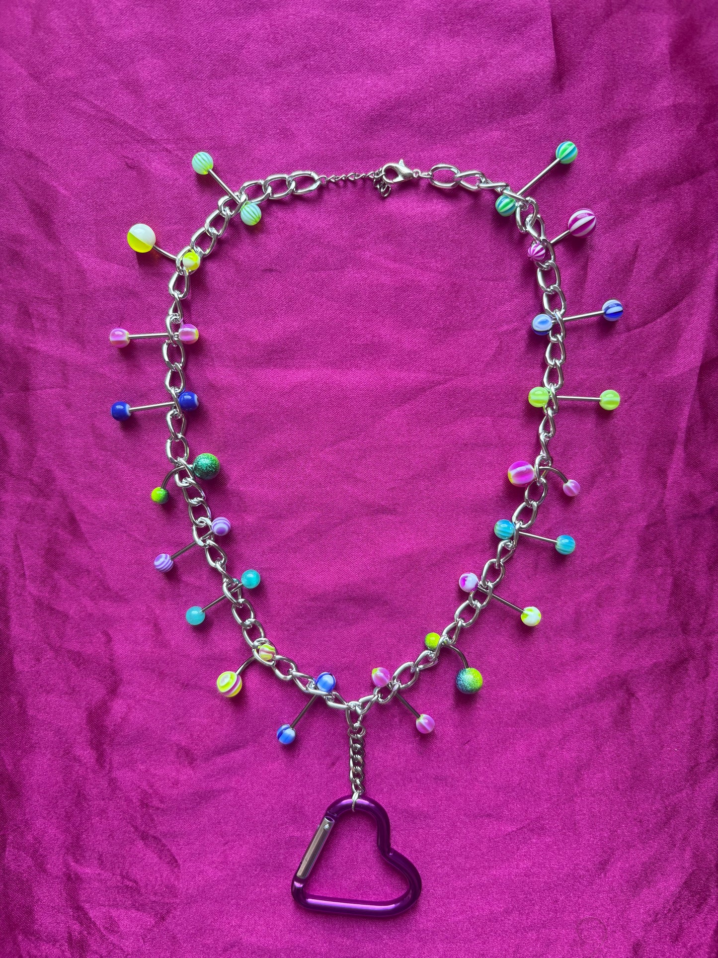 Love Fool Carabiner Piercing Necklace