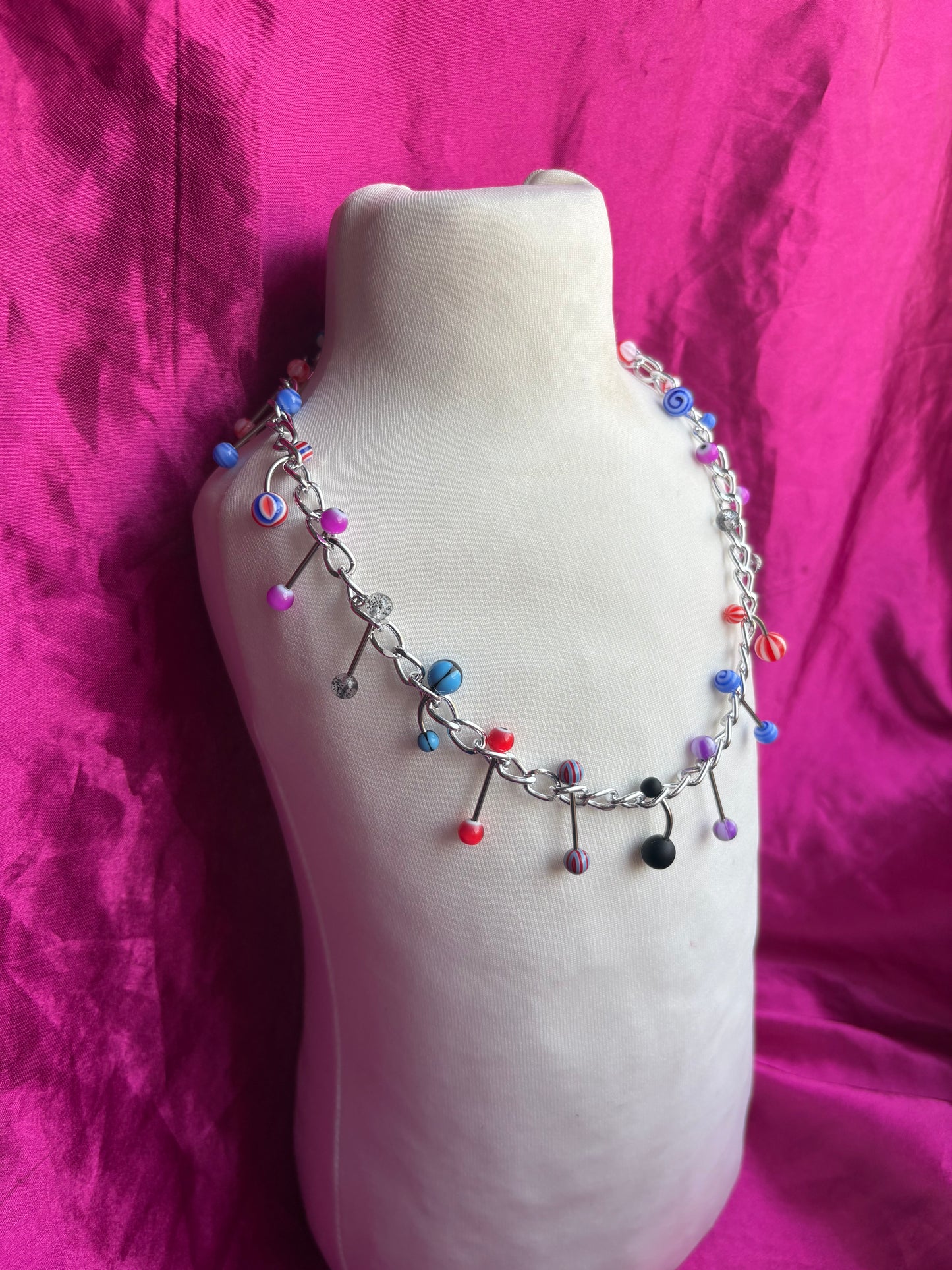 Joy and Rage Piercing Necklace