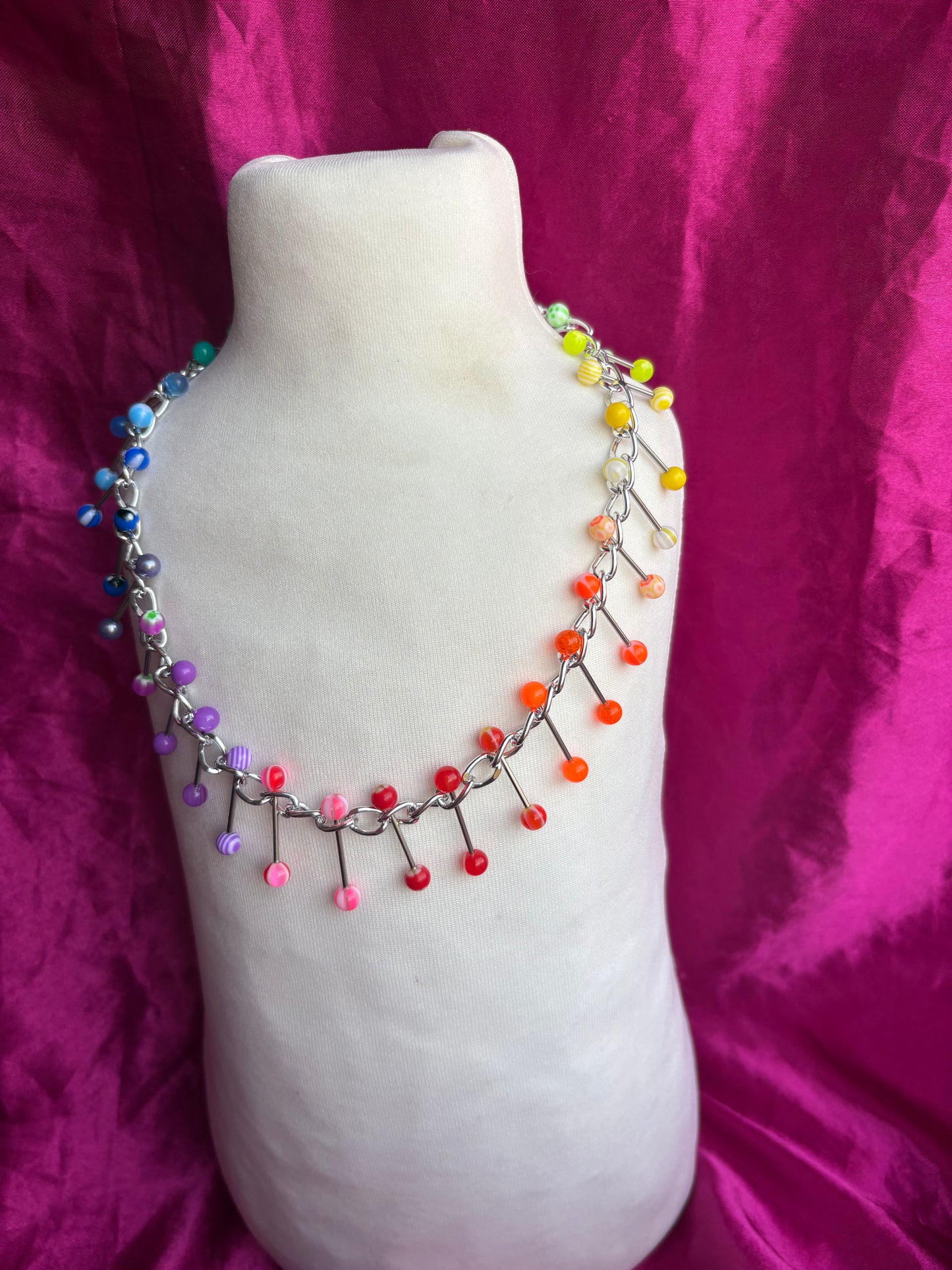 Reading Rainbow Piercing Necklace