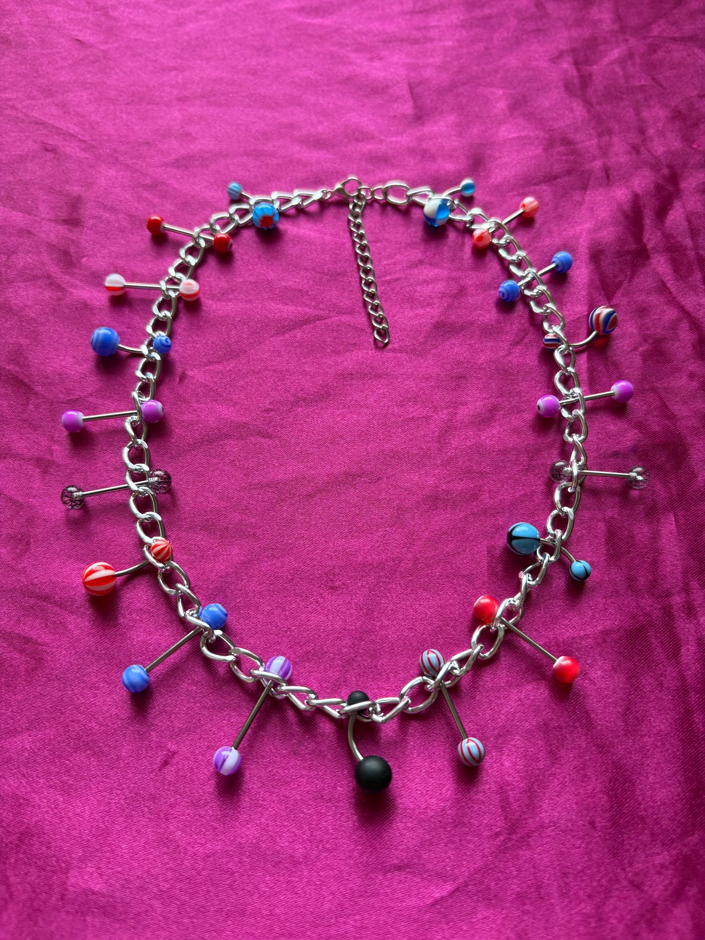 Joy and Rage Piercing Necklace