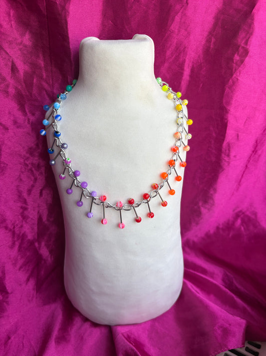 Reading Rainbow Piercing Necklace