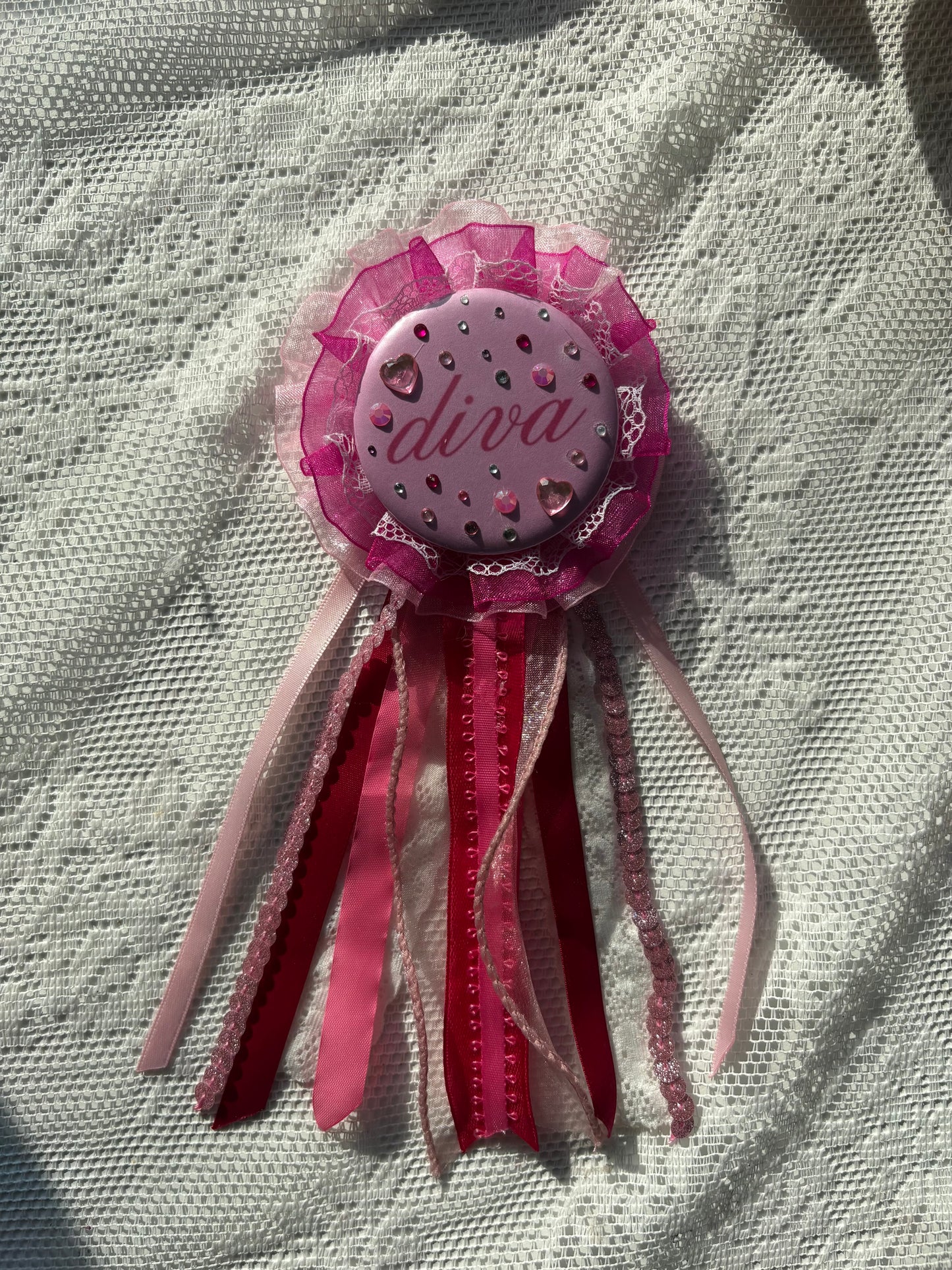 Bedazzled Diva Rosette