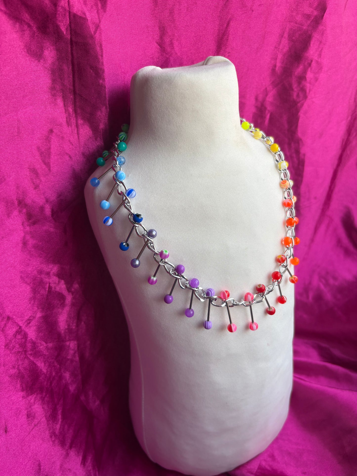 Reading Rainbow Piercing Necklace