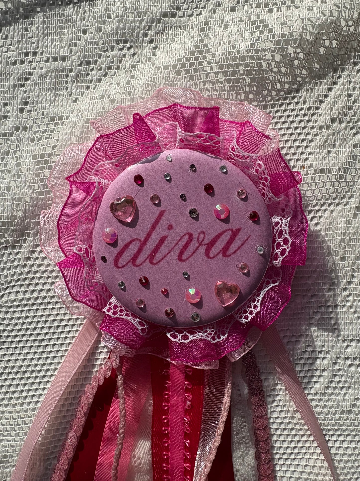 Bedazzled Diva Rosette