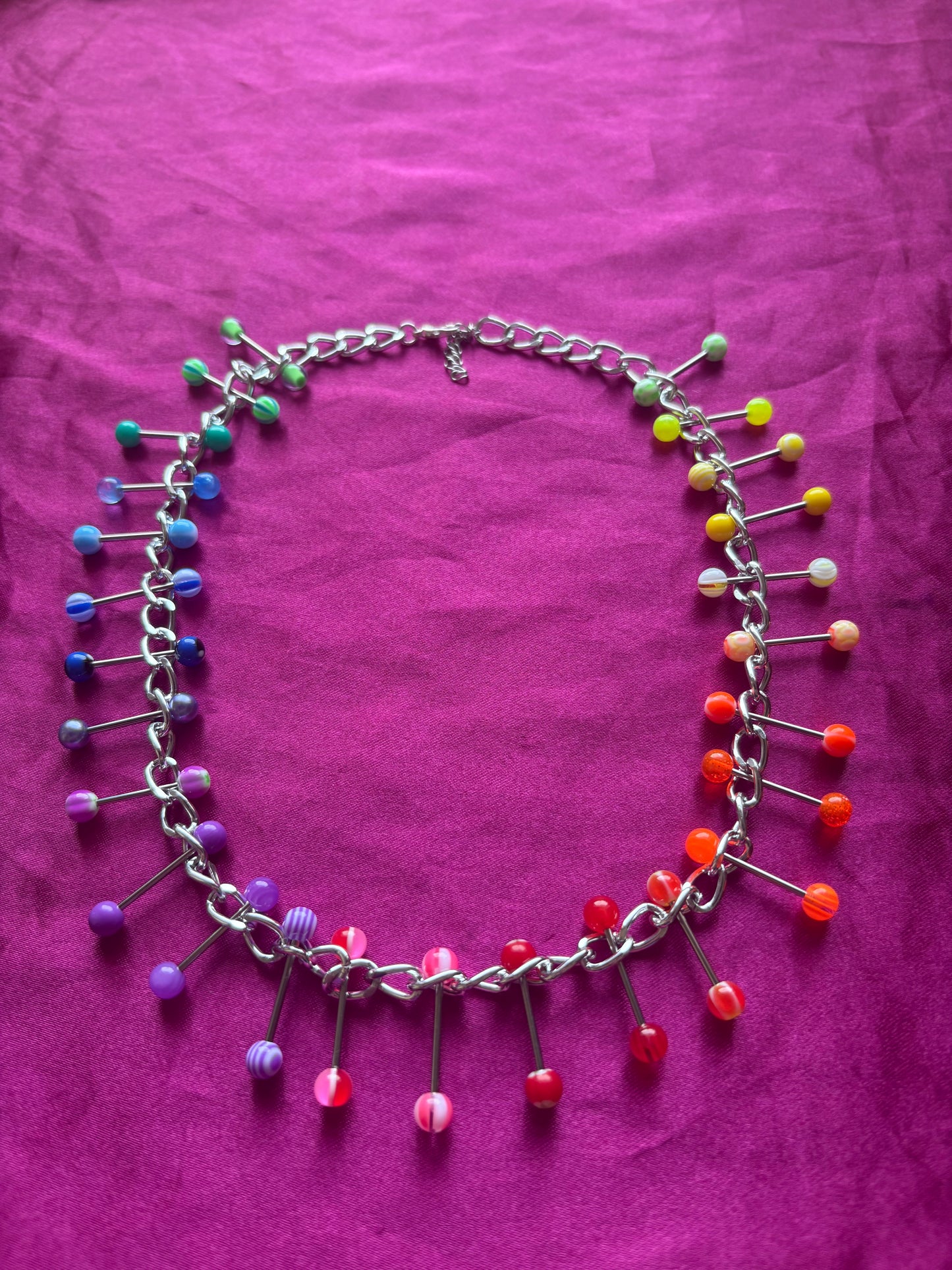 Reading Rainbow Piercing Necklace