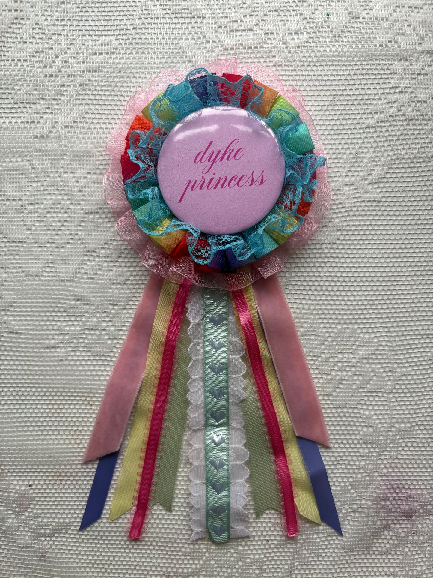Rainbow Royalty Rosette