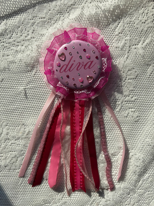 Bedazzled Diva Rosette