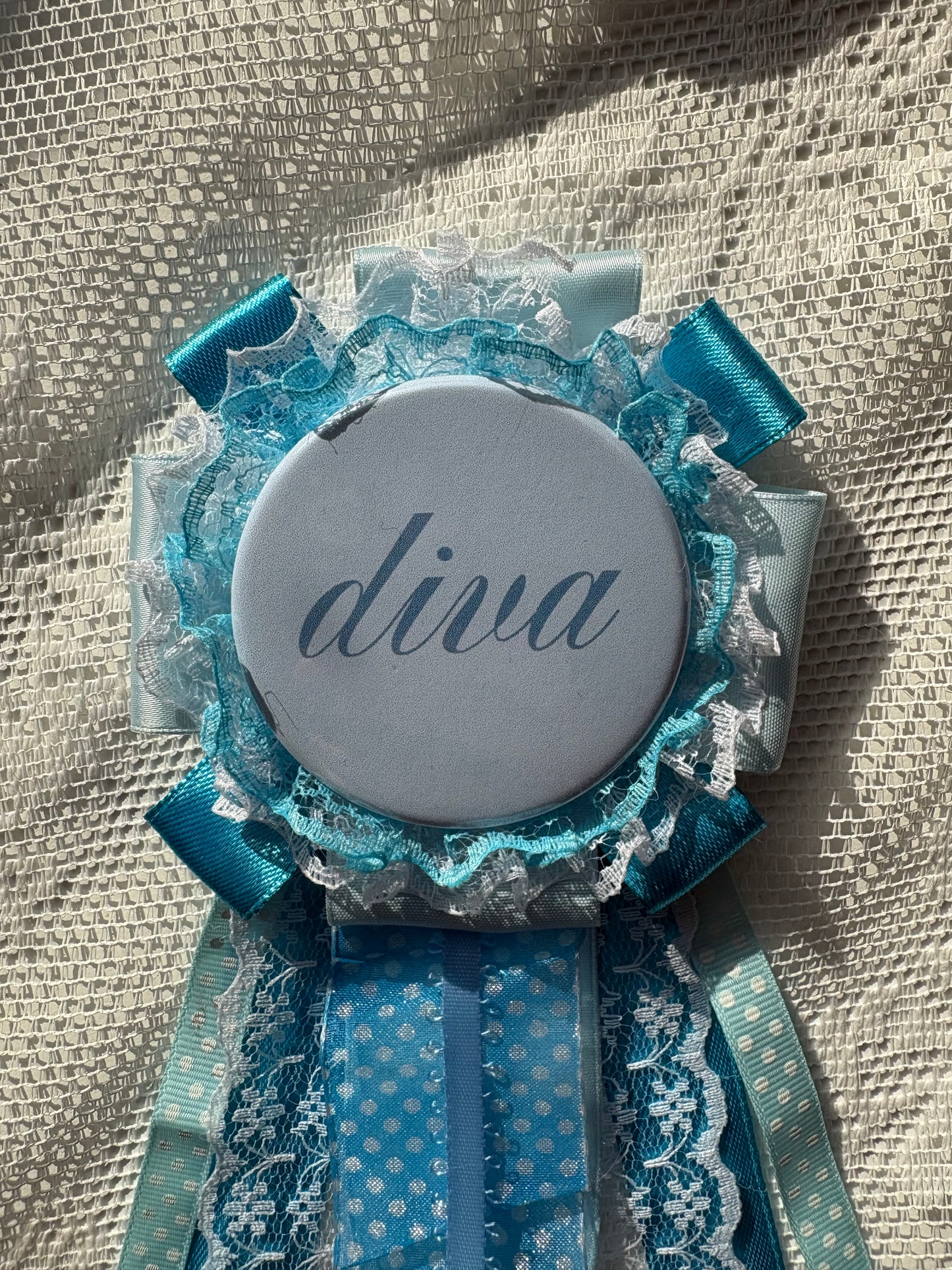 Baby Blue Diva Rosette