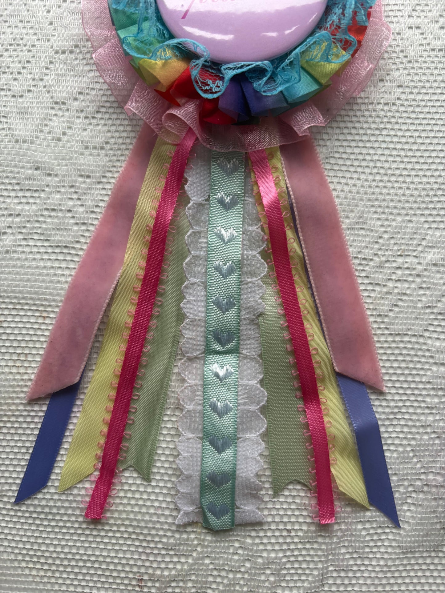 Rainbow Royalty Rosette