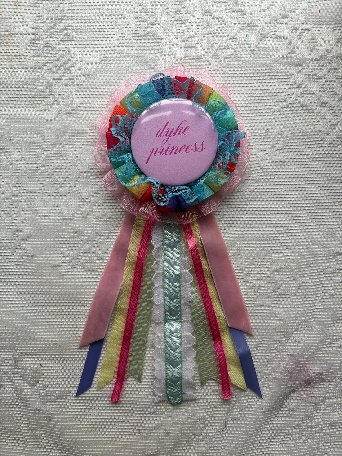 Rainbow Royalty Rosette