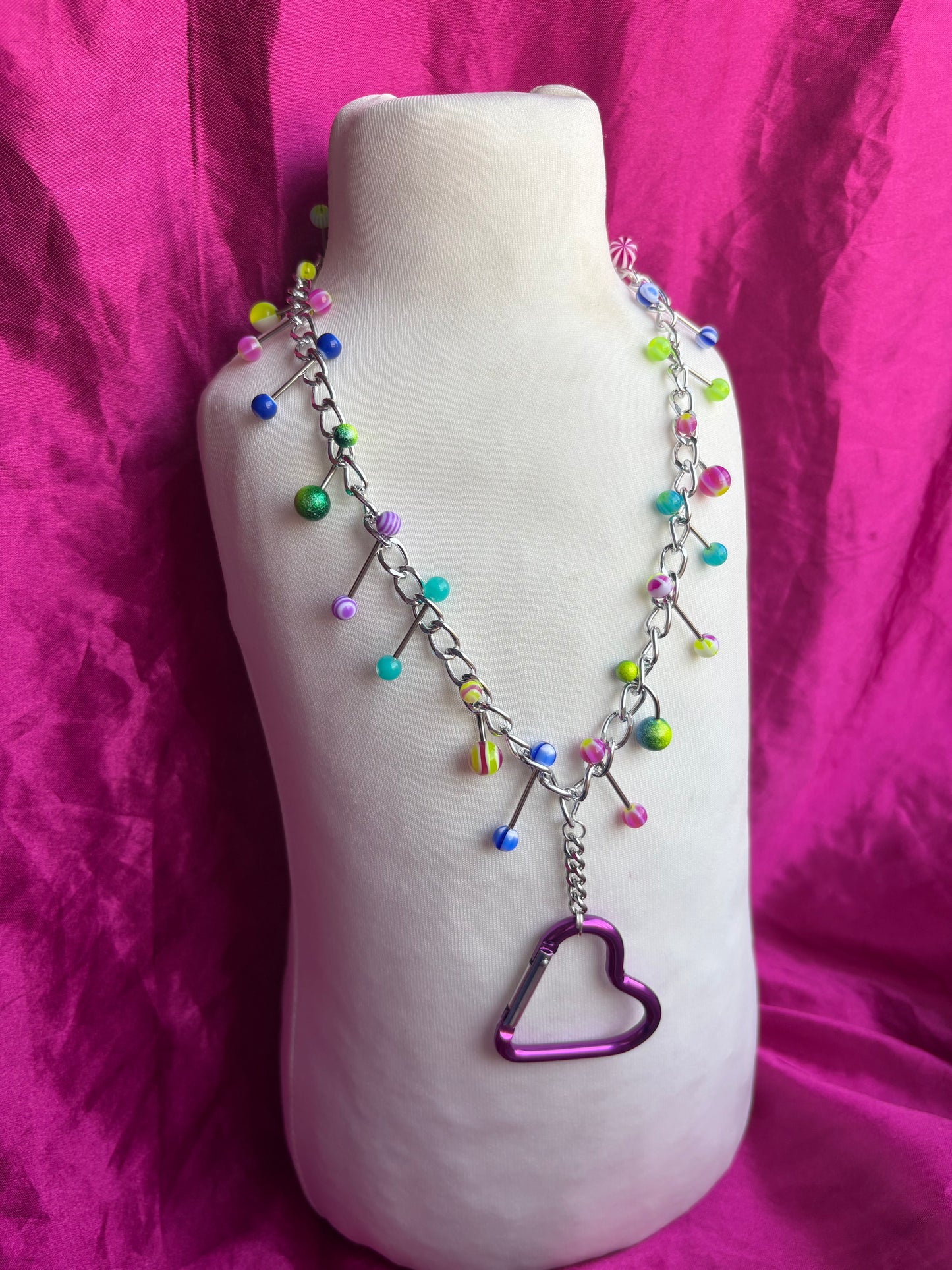 Love Fool Carabiner Piercing Necklace