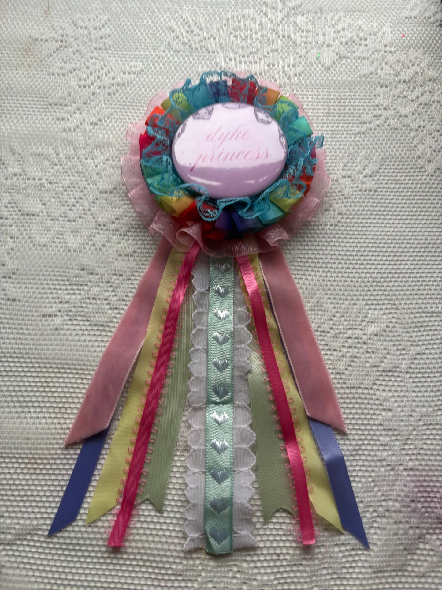 Rainbow Royalty Rosette