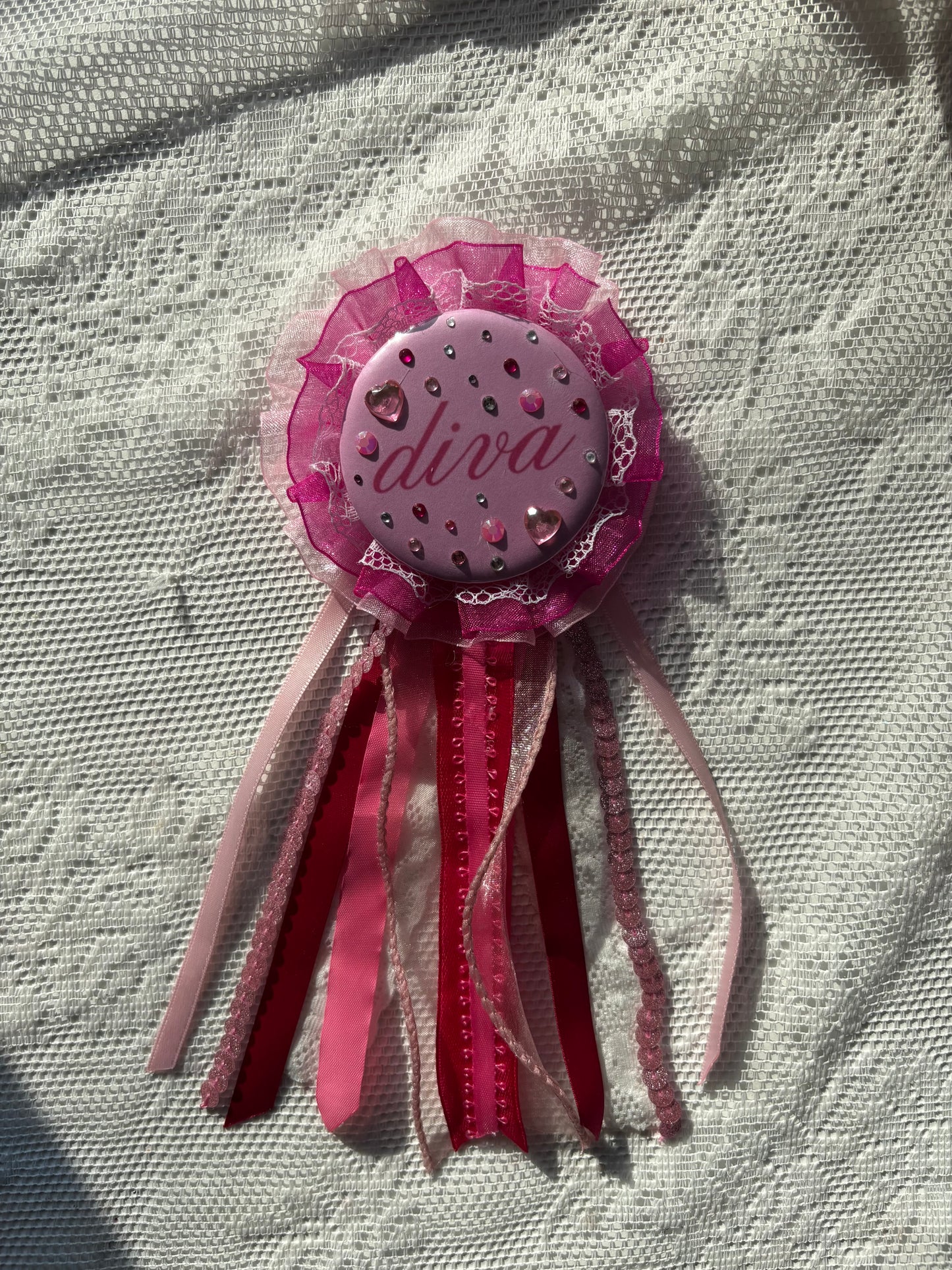 Bedazzled Diva Rosette