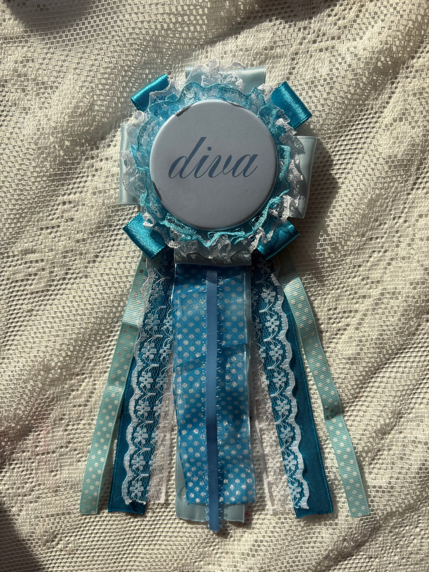 Baby Blue Diva Rosette