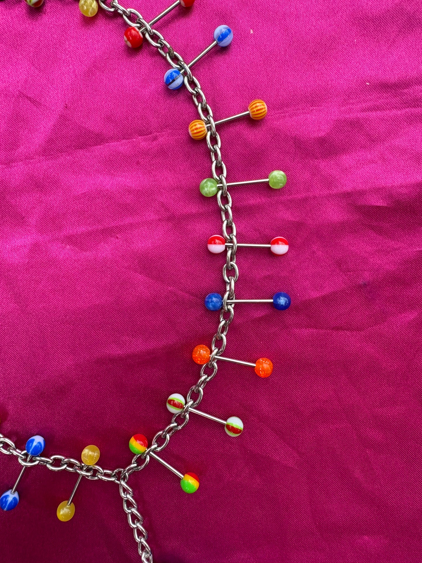 Terrible Influence Piercing Carabiner Necklace