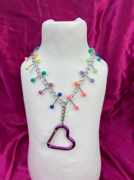 Bright Lover Piercing Carabiner Necklace