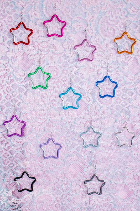 Carabiner Earrings - Stars