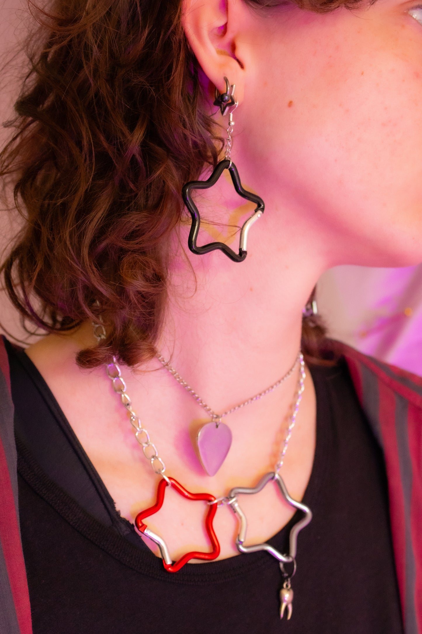 Carabiner Earrings - Stars