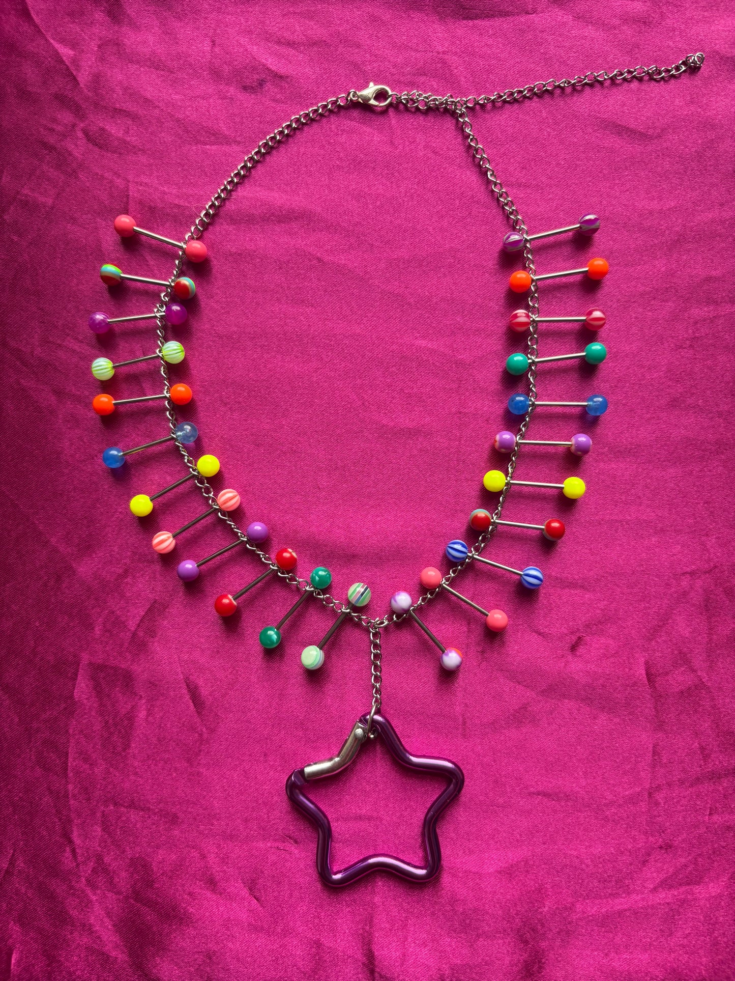 Showbiz Carabiner Piercing Necklace