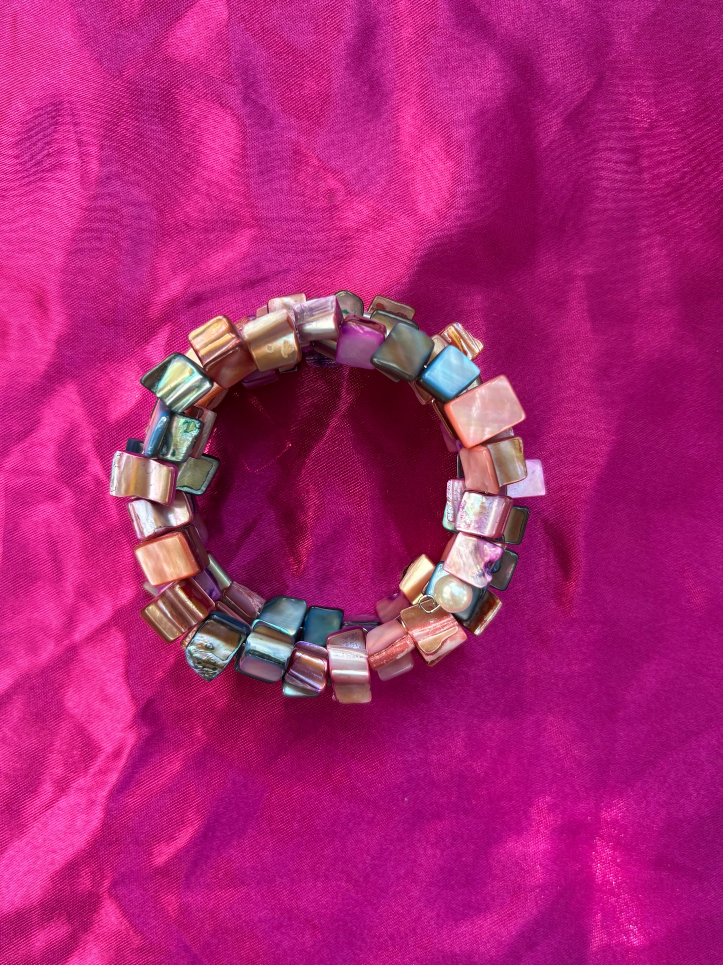 Multicolored mermaid bracelet