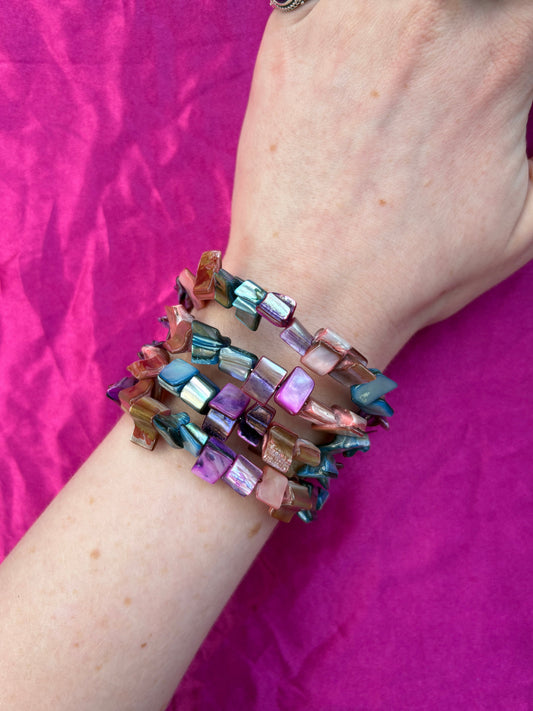 Multicolored mermaid bracelet