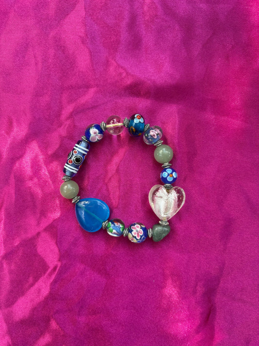 Beaded heart bracelet