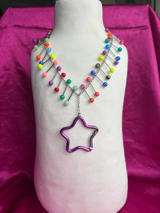 Showbiz Carabiner Piercing Necklace