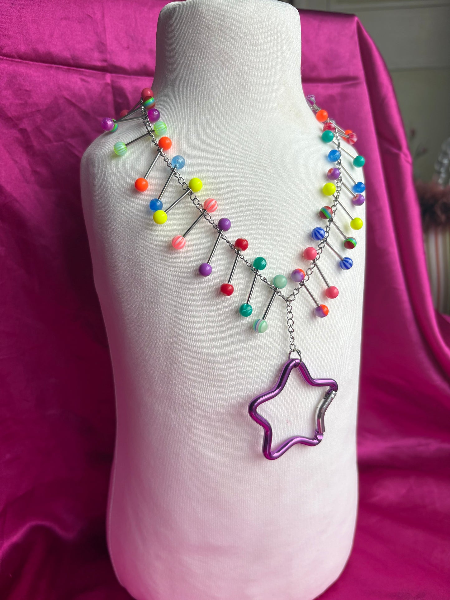 Showbiz Carabiner Piercing Necklace