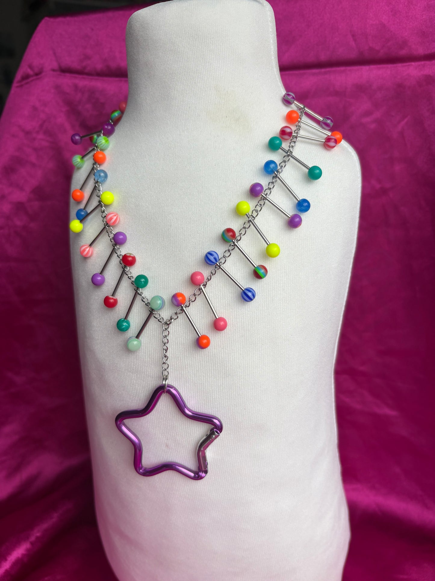 Showbiz Carabiner Piercing Necklace