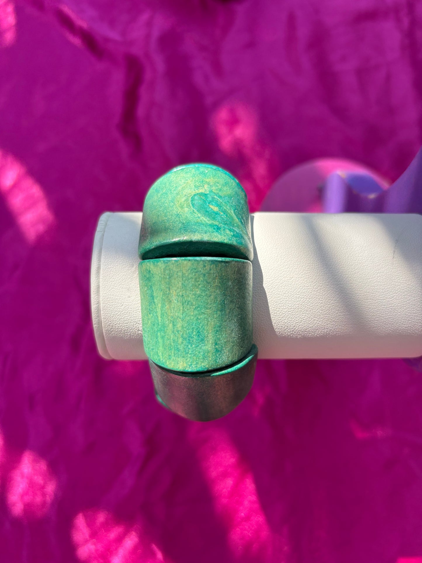 Wood Teal Bracelet