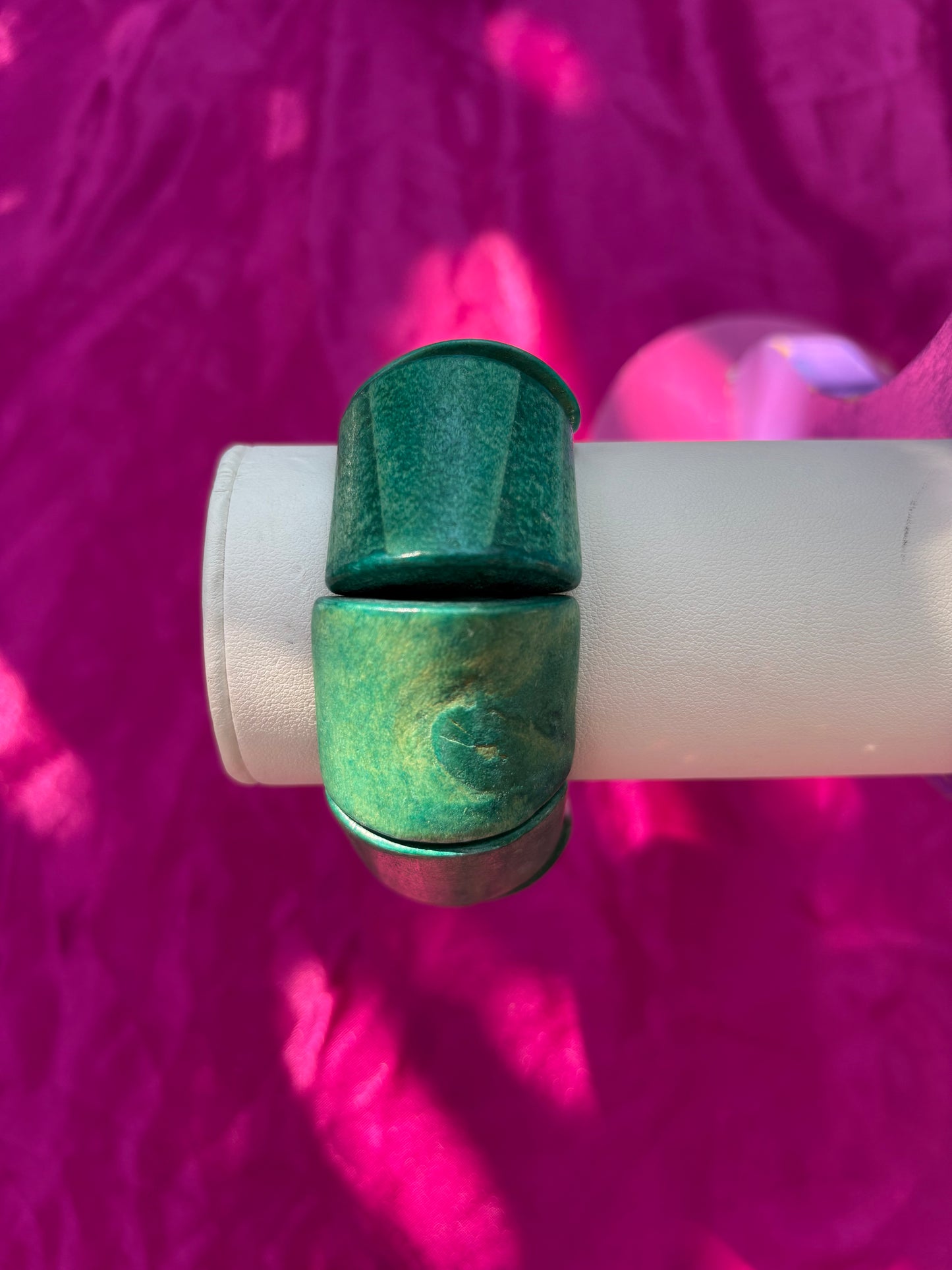 Wood Teal Bracelet