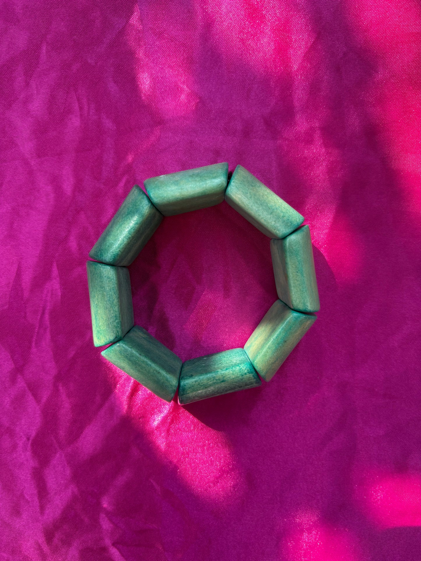 Wood Teal Bracelet