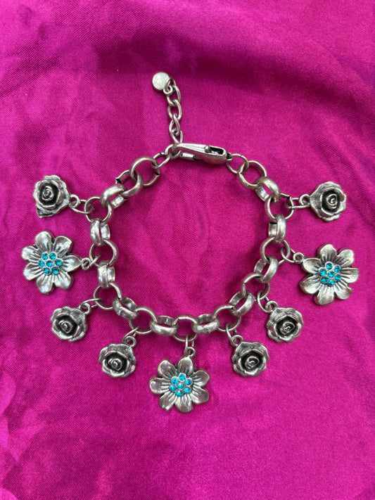 Floral Charm Bracelet
