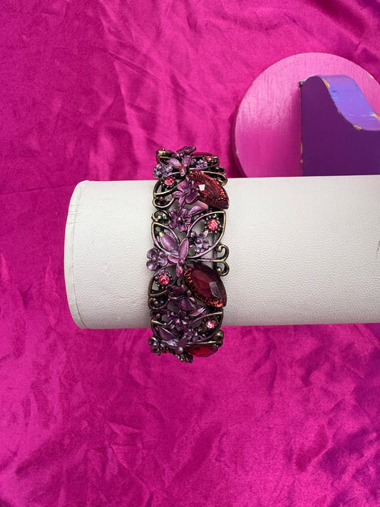 Butterfly snap bracelet