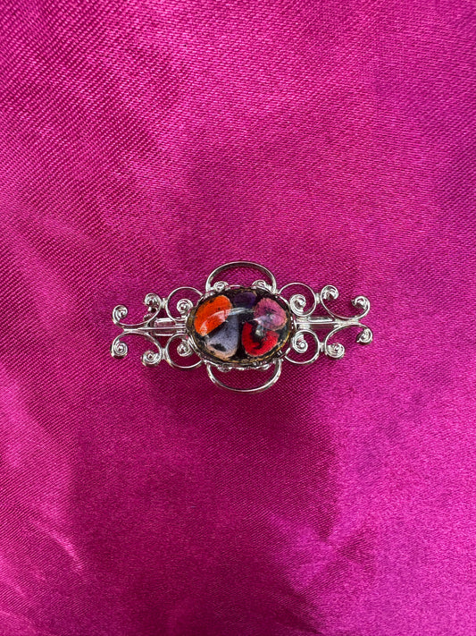 Silver Wire Brooch