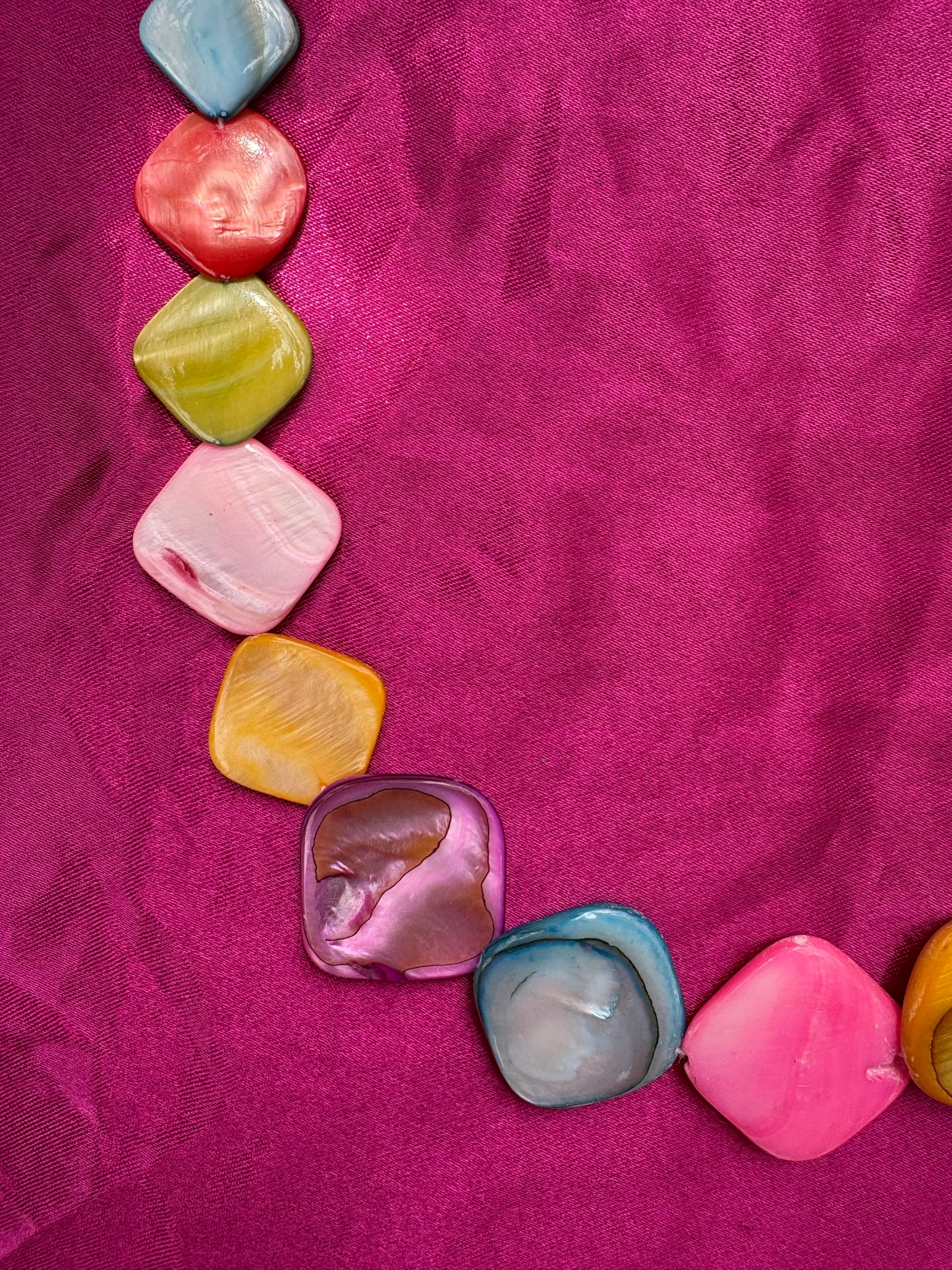 Rainbow Tile Necklace