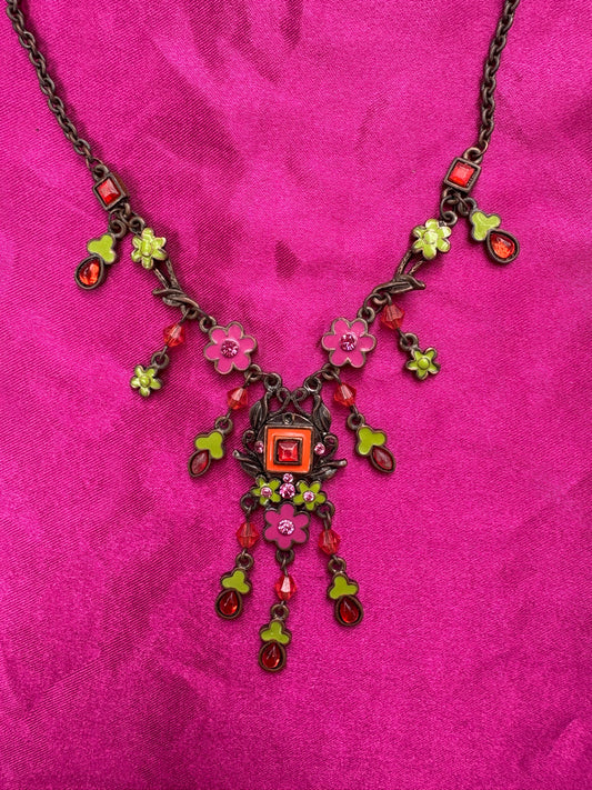 Retro Floral Necklace