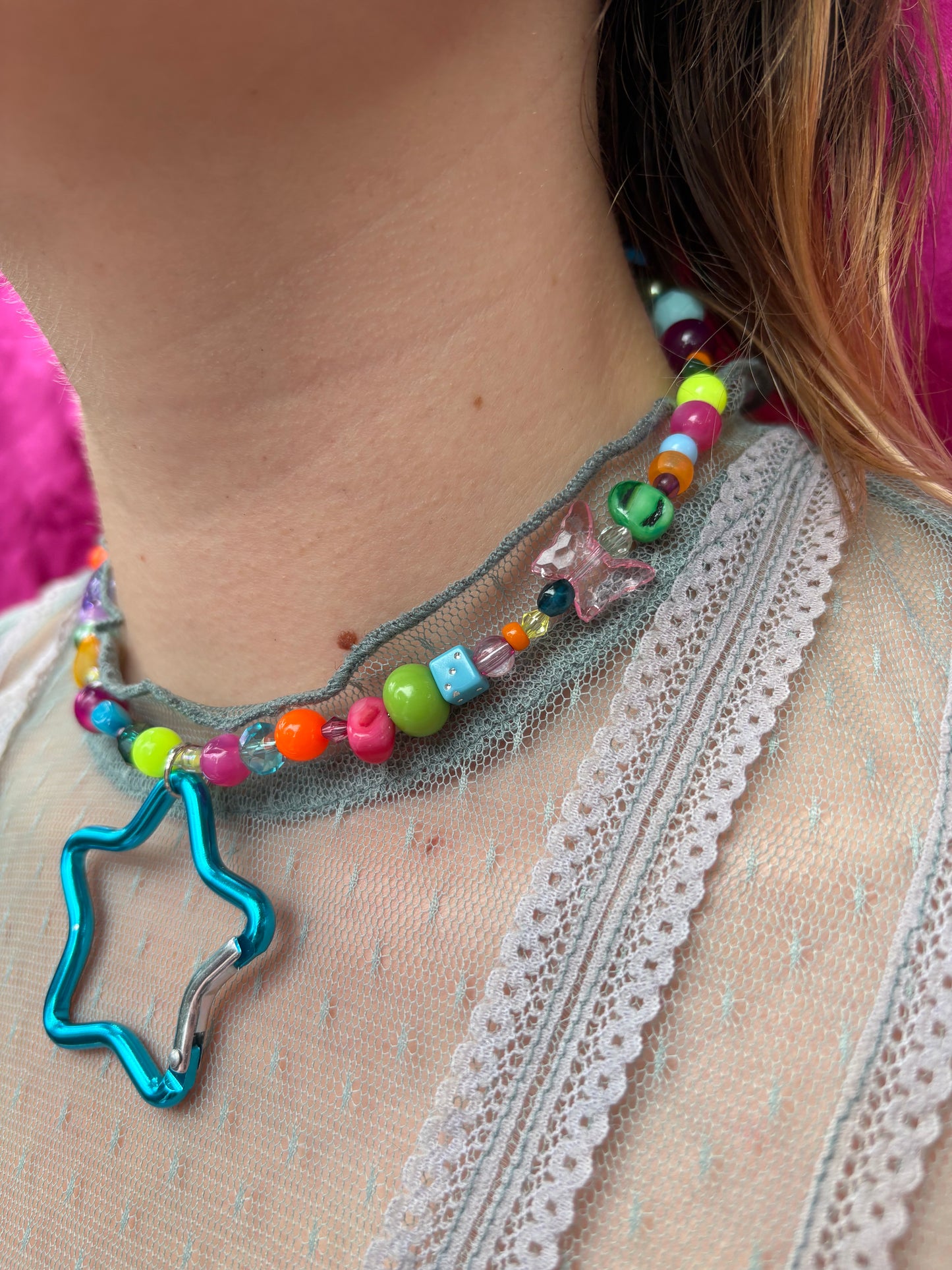 Party Girl Carabiner Necklace