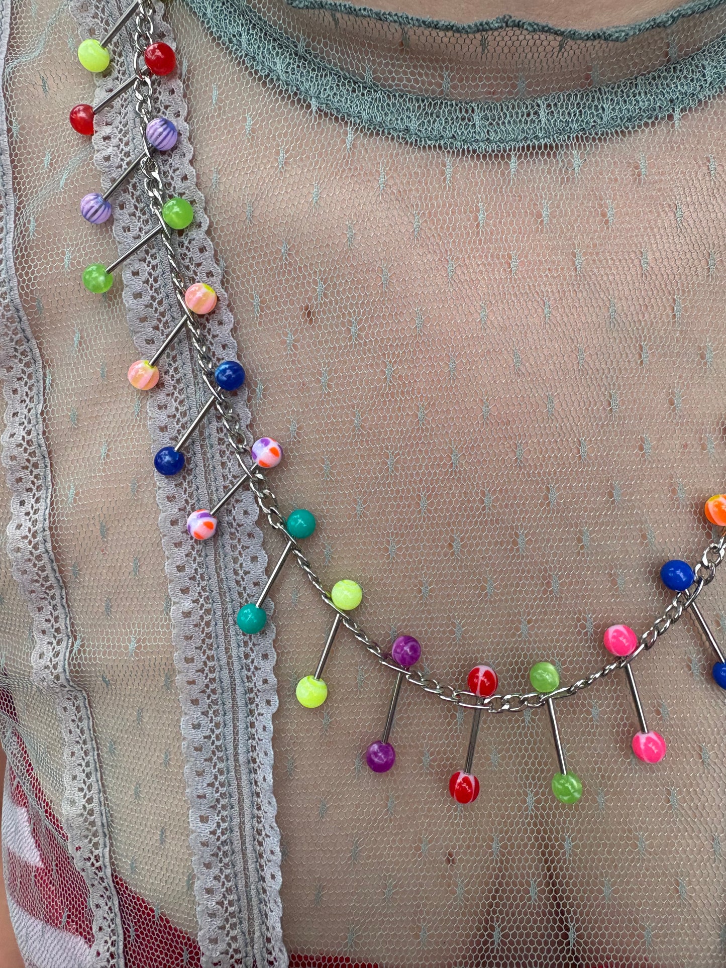Bubblegum Piercing Necklace